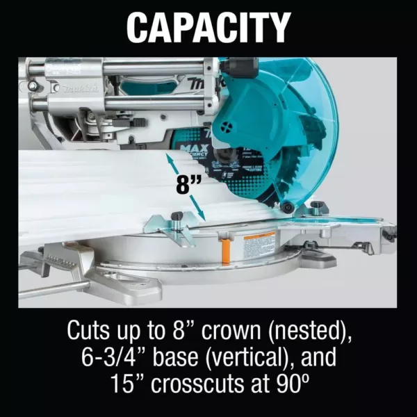 Makita 18-Volt X2 LXT Lithium-Ion (36-Volt) 12 in. Brushless Dual-Bevel Sliding Compound Miter Saw AWS Capable (Tool-Only)