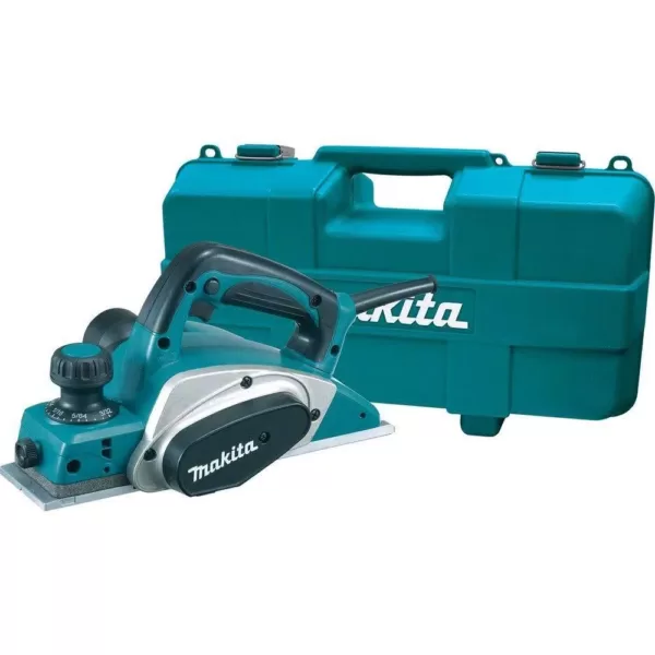 Makita 6.5 Amp 3-1/4 in. Corded Planer Kit with Blade Set, Hard Case