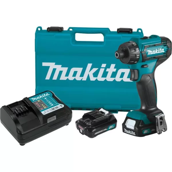 Makita 12-Volt max CXT Lithium-Ion Cordless1/4 in. Hex Screwdriver Kit, 2.0Ah