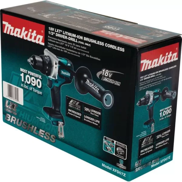 Makita 18-Volt LXT Lithium-Ion Brushless 1/2 in. Cordless Driver/Drill (Tool-Only)