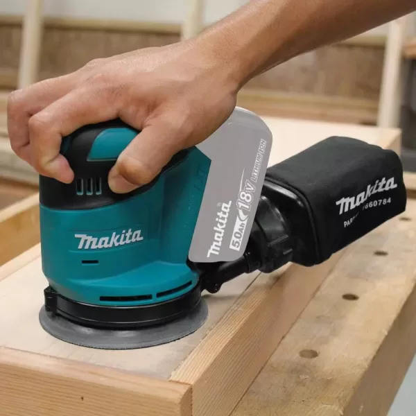 Makita 18-Volt LXT 4.0 Ah Battery and Rapid Optimum Charger Starter Pack with Bonus 18V LXT 5 in. Random Orbit Sander