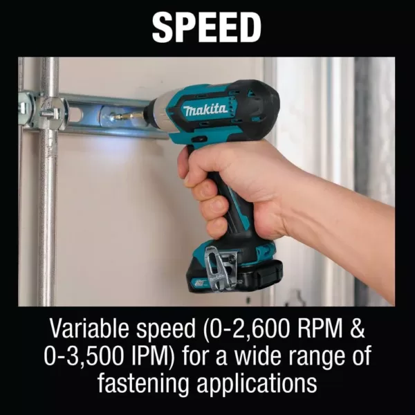 Makita 12-Volt MAX CXT Lithium-Ion Cordless 3/8 in. Drill and Impact Driver Combo Kit with (2) 1.5Ah Batteries Charger and Bag