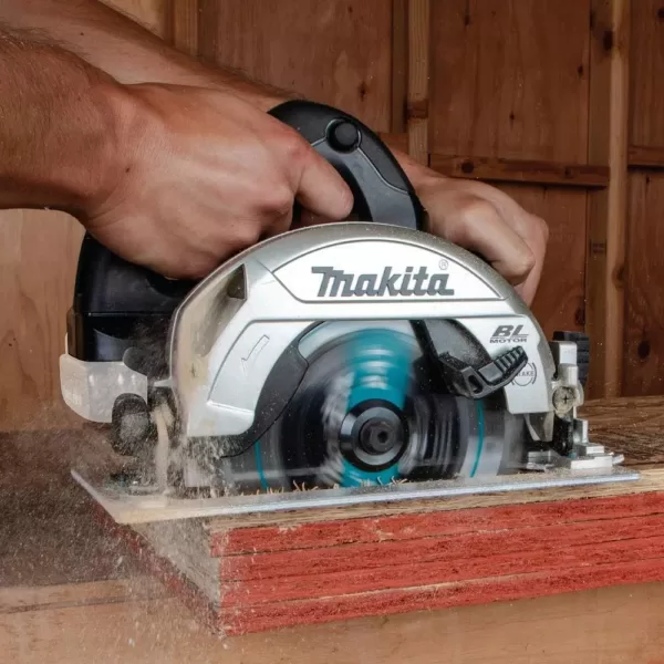 Makita 18V LXT Sub-Compact Brushless Impact Driver, 6-1/2 in. Circ Saw and Recip Saw with bonus 18V LXT Starter Pack (5.0Ah)