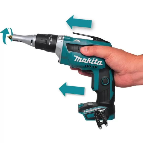 Makita 18-Volt 2.0Ah LXT Lithium-Ion Compact Cordless Combo Kit (2-Piece) (Brushless Drywall Screwdriver/ Cut-Out Tool)