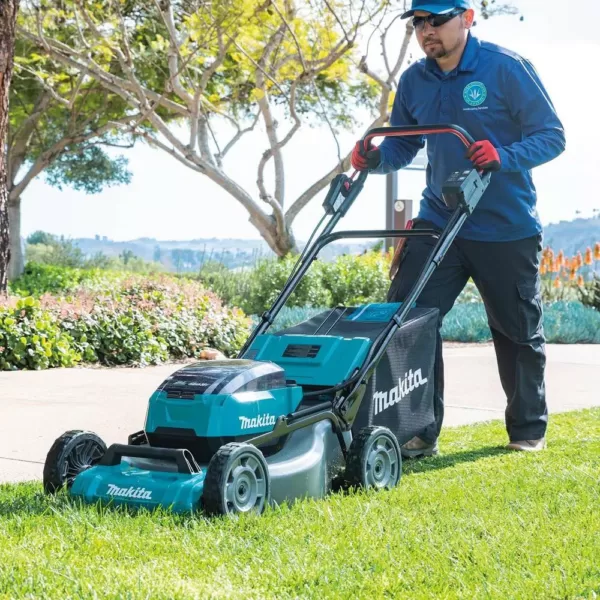 Makita 21 in. 18-Volt X2 (36-Volt) LXT Lithium-Ion Cordless Walk Behind Push Lawn Mower, Tool-Only