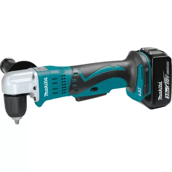 Makita 18-Volt LXT Lithium-Ion 3/8 in. Cordless Angle Drill Kit with (2) Batteries 3.0Ah, Charger, Tool Bag