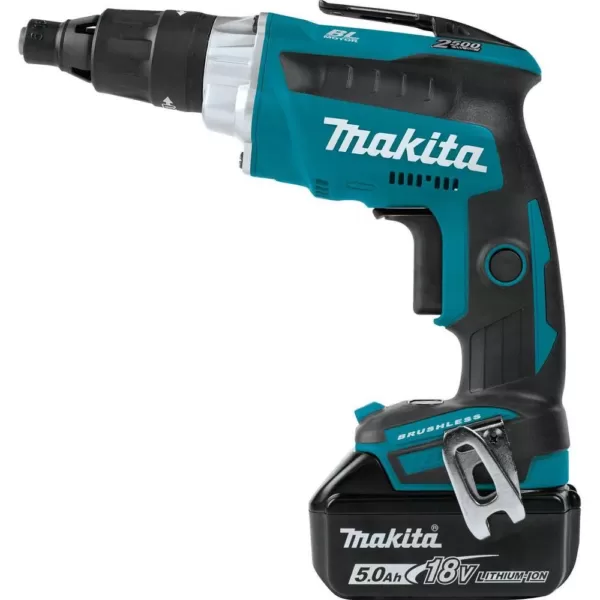 Makita 18-Volt 5.0 Ah LXT Lithium-Ion Brushless Cordless 2500 RPM Screwdriver Kit