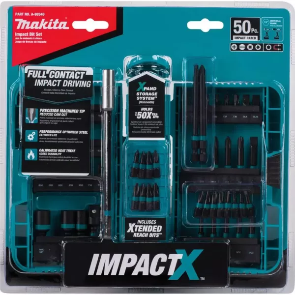 Makita ImpactX Driver Bit Set (50-Piece)