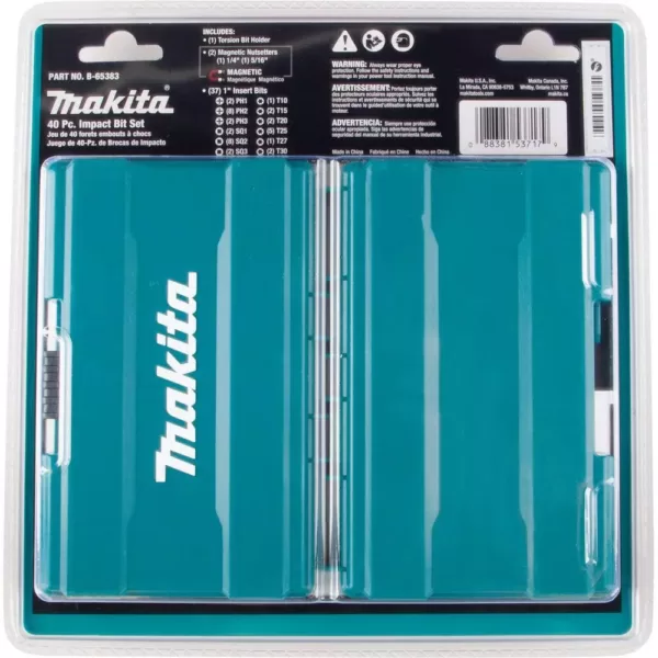 Makita Impact Gold Drive Bit Set (40-Piece)