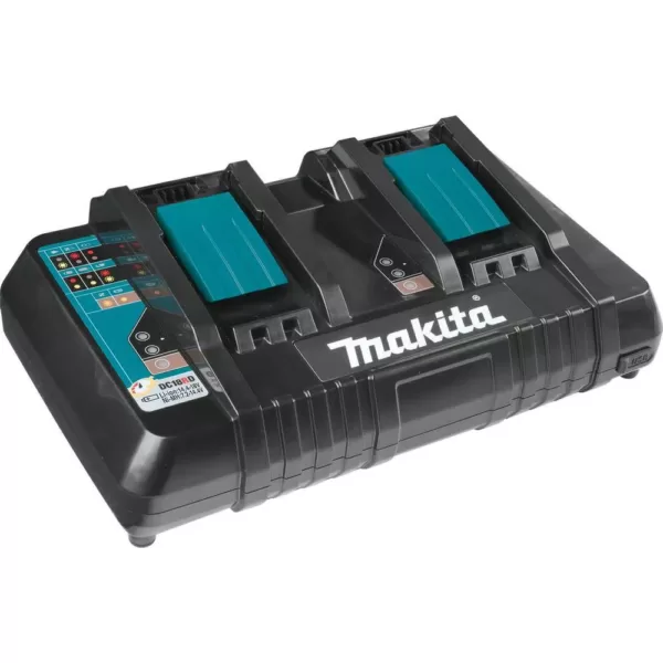 Makita 21 in. 18-Volt X2 (36-Volt) LXT Lithium-Ion Cordless Walk Behind Self Propelled Lawn Mower Kit with 4 Batteries (5.0 Ah)