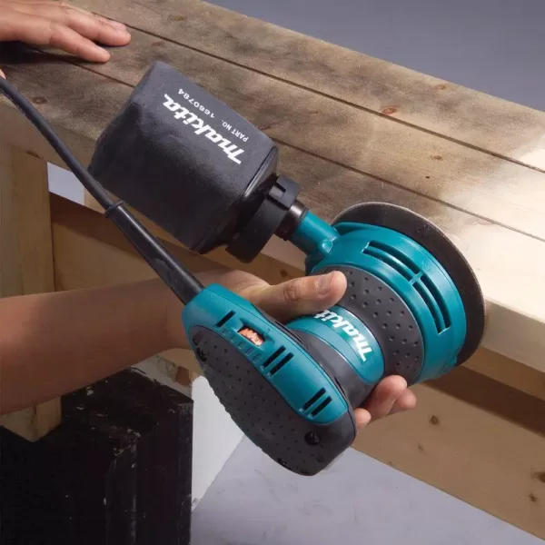 Makita 3 Amp 5 in. Corded Random Orbital Sander with Variable Speed Tool Case