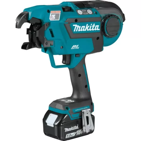 Makita 18-Volt LXT Lithium-Ion Brushless Cordless Rebar Tying Tool Kit (5.0 Ah)