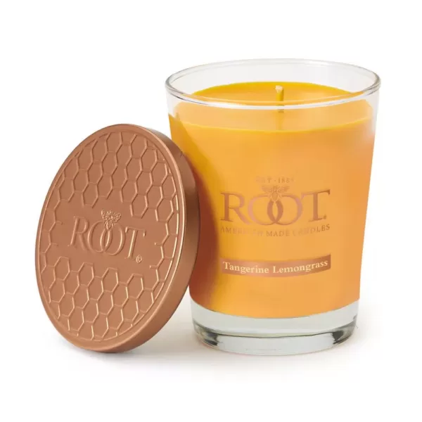 ROOT CANDLES Veriglass Tangerine Lemongrass Scented Filled Jar Candle