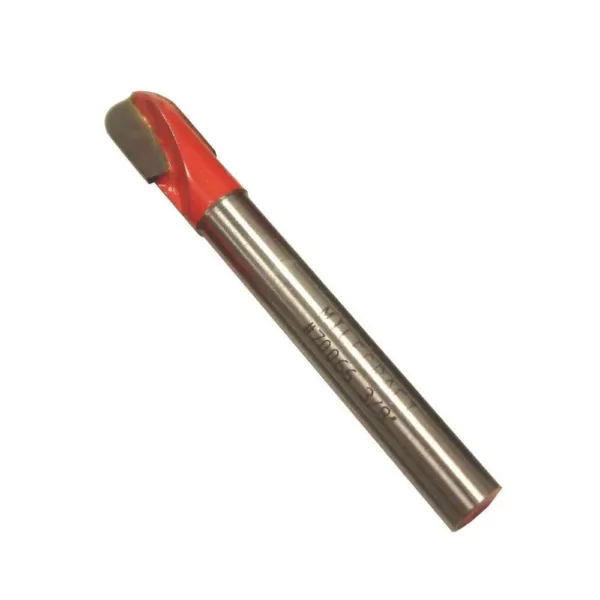 Milescraft 3/8 in. Core Box Long-Reach Router Bit