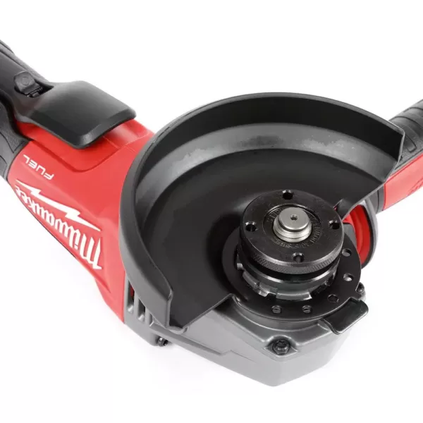 Milwaukee M18 FUEL 18-Volt Lithium-Ion Brushless Cordless 4-1/2 in. /5 in. Grinder with Paddle Switch Kit w/(2) 5.0 Ah Batteries