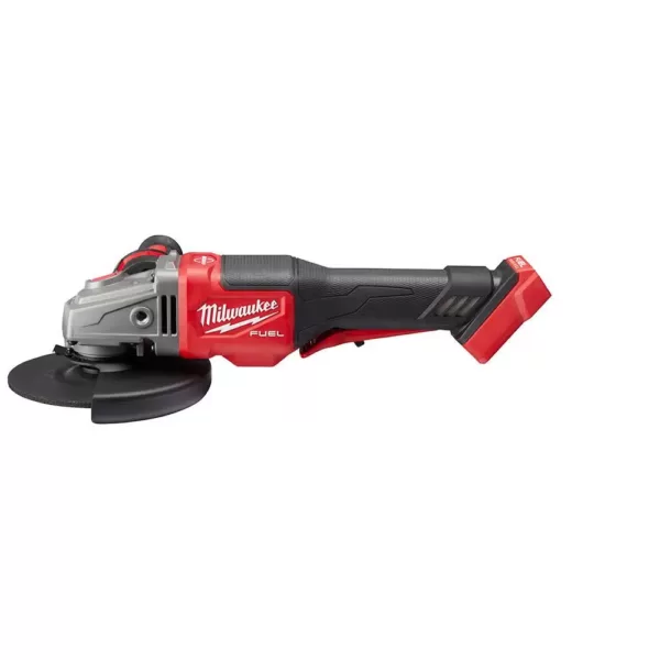 Milwaukee M18 FUEL 18-Volt Lithium-Ion Brushless Cordless 4-1/2 in./6 in. Braking Grinder with Paddle Switch (Tool-Only)