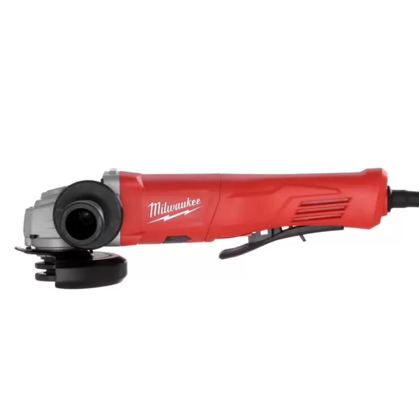 Milwaukee 11 Amp Corded 4-1/2 in. Small Angle Grinder Paddle No-Lock