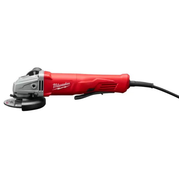 Milwaukee 11 Amp Corded 4-1/2 in. Small Angle Grinder with Lock-On Paddle Switch