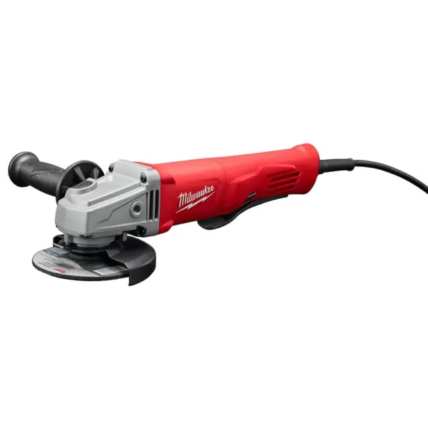 Milwaukee 4-1/2 in. Small Angle Grinder with Shroud Paddle With Lock-On