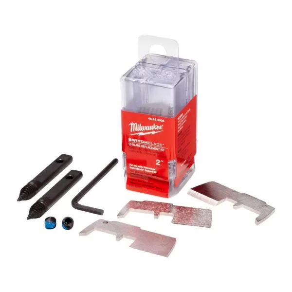 Milwaukee 2 in. SWITCHBLADE High Speed Steel Blade Replacement Kit (10-Blades)