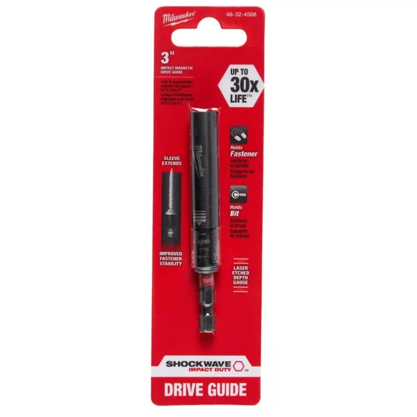 Milwaukee 3 in. SHOCKWAVE Impact Magnetic Drive Guide