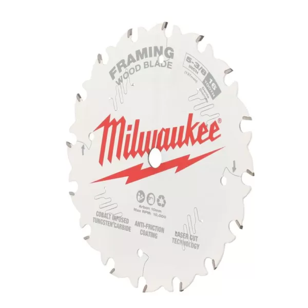 Milwaukee 5-3/8 in. x 16-Tooth Framing Circular Saw Blade