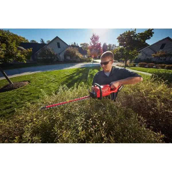 Milwaukee M18 FUEL 24 in. 18-Volt Lithium-Ion Brushless Cordless Hedge Trimmer Kit with 8.0 Ah Battery and Rapid Charger