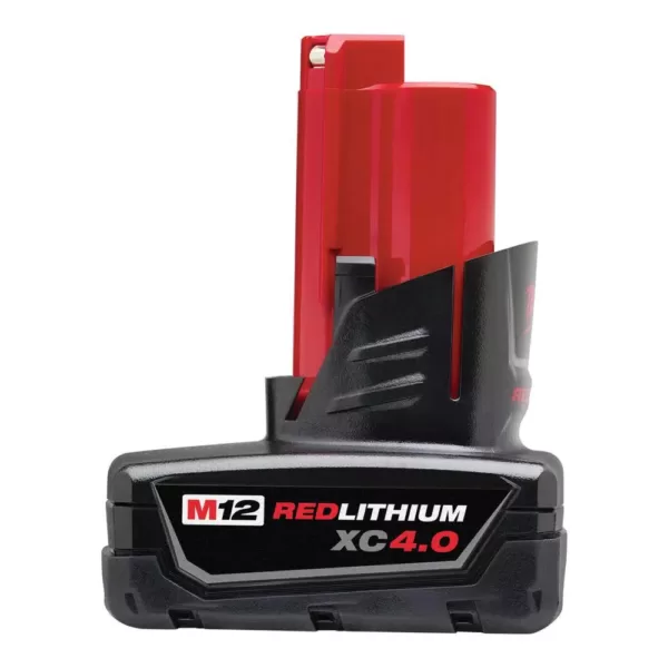 Milwaukee M12 12-Volt Lithium-Ion Cordless 3/8 in. Ratchet with 4.0 Ah M12 Battery