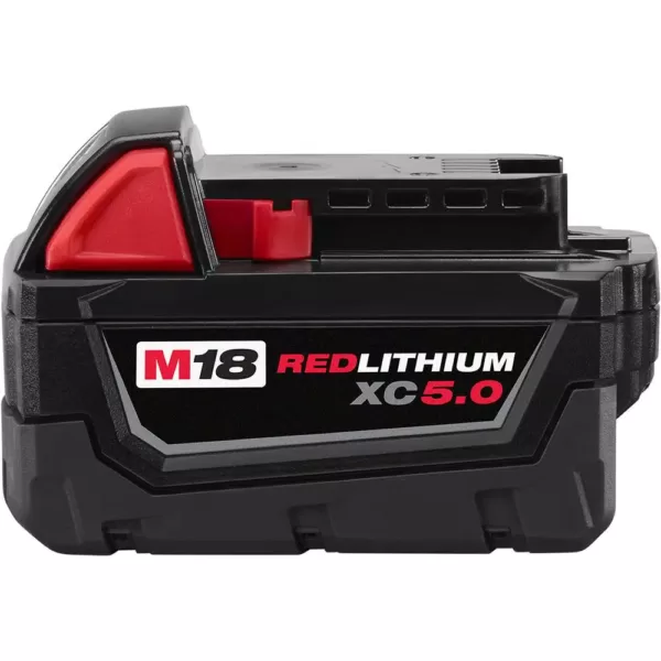 Milwaukee M18 18-Volt Lithium-Ion Cordless 5 in. Random Orbit Sander with M18 Starter Kit (1) 5.0Ah Battery and Charger