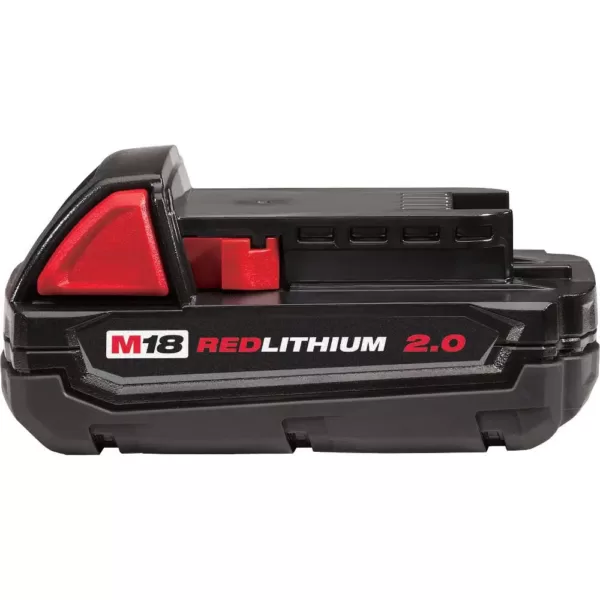 Milwaukee M18 FUEL 18-Volt Lithium-Ion Brushless Cordless 15-Gauge Angled Finish Nailer Kit W/ (1) 2.0Ah Battery, Charger & Bag