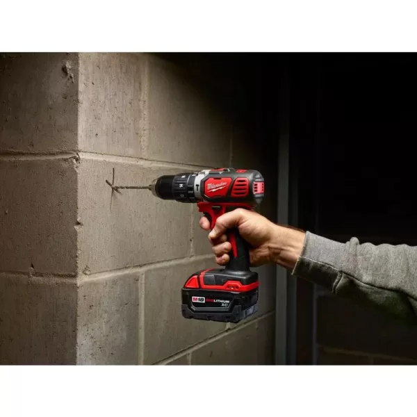 Milwaukee M18 18-Volt Lithium-Ion Cordless 1/2 in. Hammer Drill/Driver (Tool-Only)