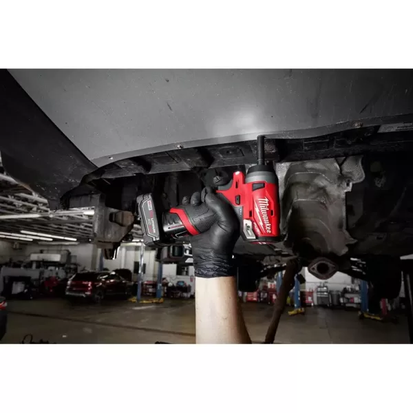 Milwaukee M12 FUEL 12-Volt Lithium-Ion Brushless Cordless Stubby 1/4 in. Impact Wrench with M12 2.0Ah Battery