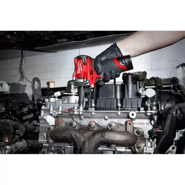 Milwaukee M12 FUEL 12-Volt Lithium-Ion Brushless Cordless Stubby 3/8 in. Impact Wrench (Tool-Only)