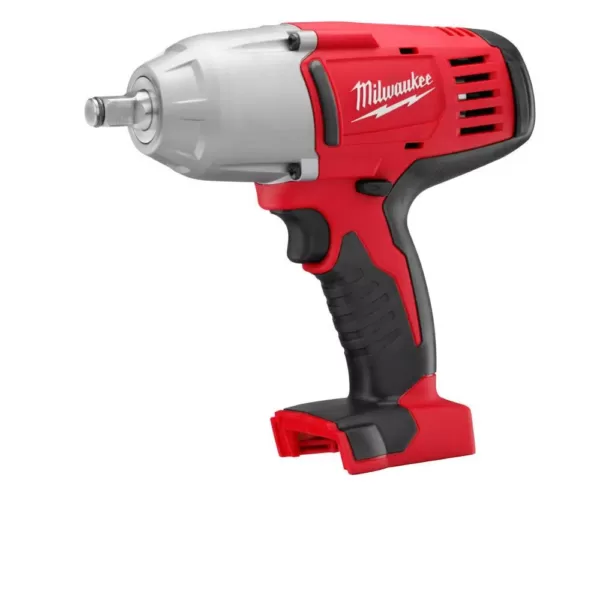 Milwaukee M18 18-Volt Lithium-Ion Cordless 1/2 in. Impact Wrench, Friction Ring with M18 Jobsite Fan