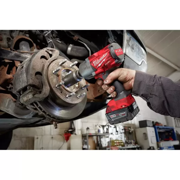 Milwaukee M18 FUEL 18-Volt Lithium-Ion Brushless Cordless 1/2 in. Impact Wrench with Pin Detent (Tool-Only)