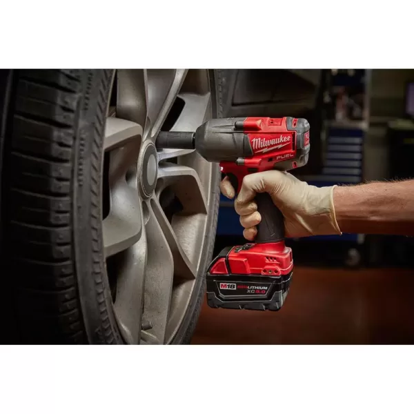 Milwaukee M18 FUEL 18-Volt Lithium-Ion Brushless Cordless Mid Torque 3/8 in. Impact Wrench with Friction Ring (Tool-Only)