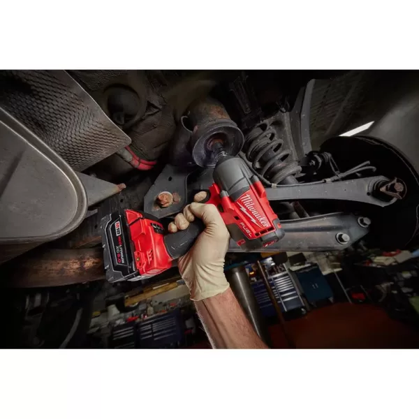 Milwaukee M18 FUEL 18-Volt Lithium-Ion Mid Torque Brushless Cordless 3/8 in. Impact Wrench W/ Friction Ring W/(2) 5.0Ah Batteries