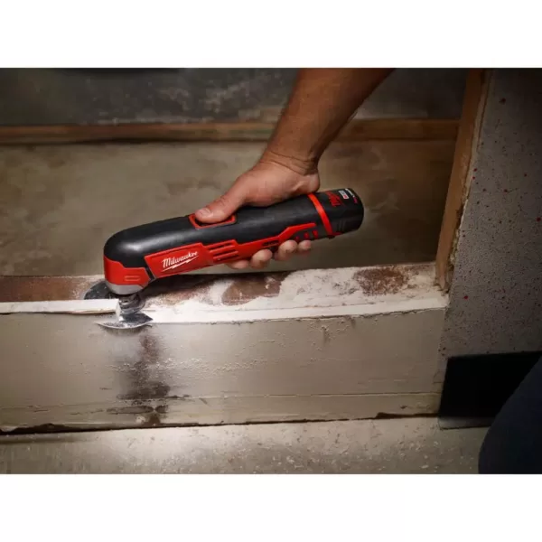 Milwaukee M12 12-Volt Lithium-Ion Cordless Jig Saw and Multi-Tool Combo Kit W/ (1) 2.0Ah Battery and Charger