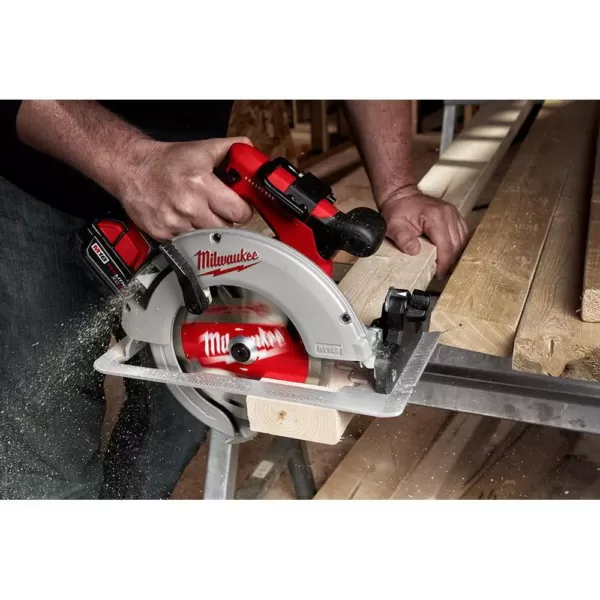 Milwaukee M18 FUEL 18-Volt Lithium-Ion Brushless Cordless Jig Saw and 7-1/4 in. Circular Saw with (2) 6.0Ah Batteries