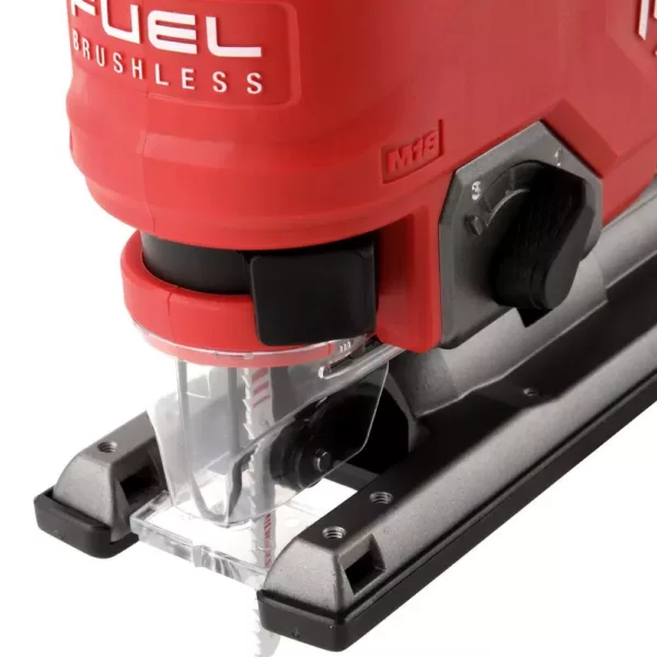 Milwaukee M18 FUEL 18-Volt Lithium-Ion Brushless Cordless Jig Saw Kit With (1) 5.0Ah Battery, Charger and Case