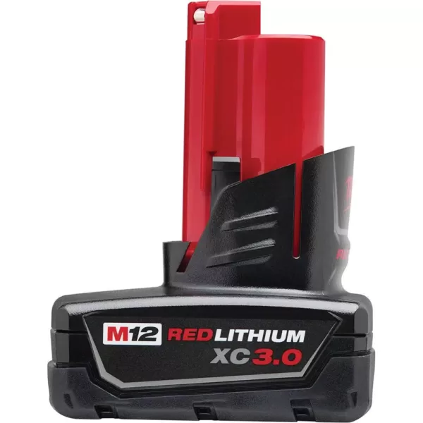 Milwaukee M12 12-Volt Lithium-Ion Cordless LED High Performance Flashlight W/ M12 Portable Power Source/Charger & 3.0Ah Battery