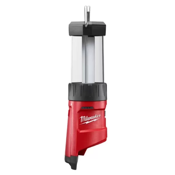 Milwaukee M12 12-Volt Lithium-Ion Cordless 400-Lumen LED Lantern/Flood Light W/ M12 Portable Power Source/Charger & 3.0Ah Battery