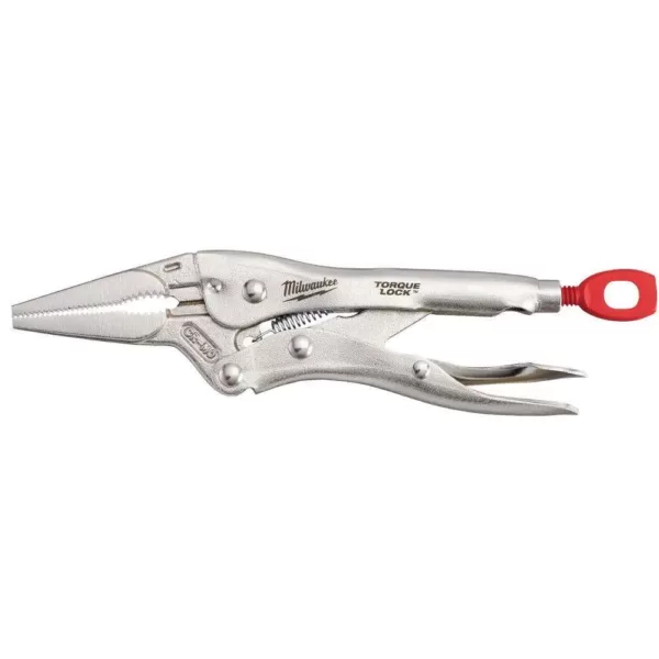 Milwaukee Torque Lock Locking Pliers Set (2-Piece) with 25 ft. x 1.2 in. Compact Wide Blade Tape Measure with 12 ft. Standout