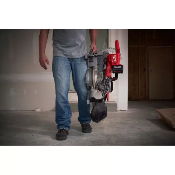 Milwaukee M18 FUEL 18-Volt Lithium-Ion Brushless Cordless 10 in. Dual Bevel Sliding Compound Miter Saw with Stand (Tool-Only)