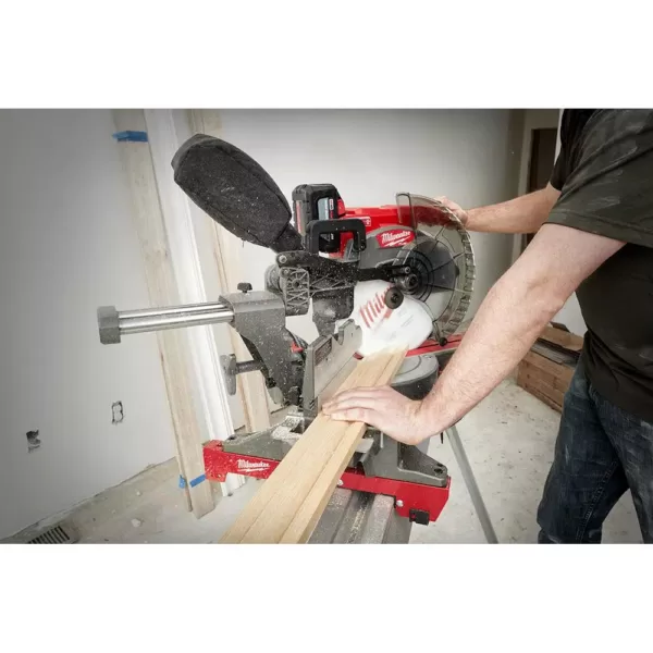 Milwaukee M18 FUEL 18-Volt Lithium-Ion Brushless Cordless 12 in. Dual Bevel Sliding Compound Miter Saw with Stand (Tool-Only)