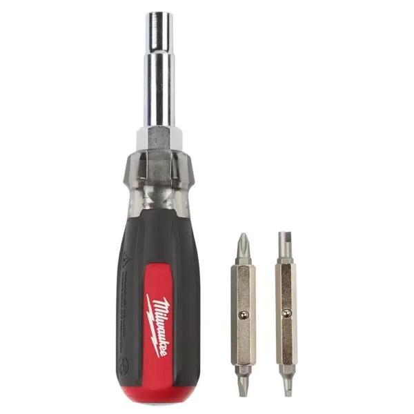 Milwaukee 13-in-1 Multi-Tip Cushion Grip Screwdriver With Schrader Bit