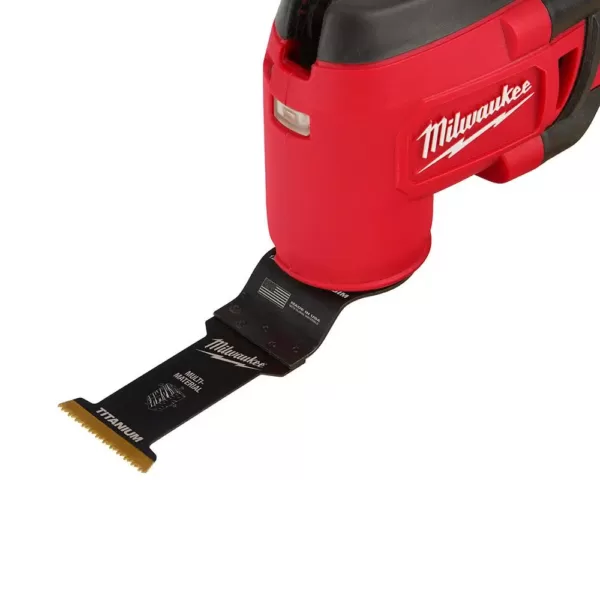 Milwaukee 1-3/8 in. Titanium Bi-Metal Universal Fit Wood and Metal Cutting Oscillating Multi-Tool Blade (3-Pack)