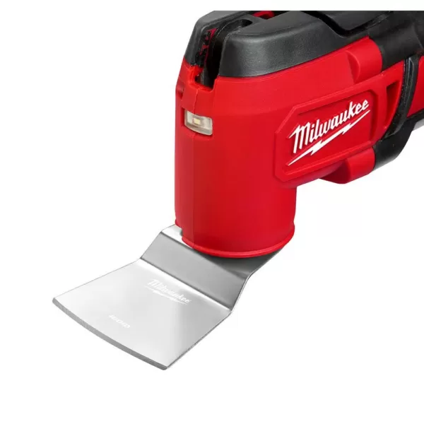 Milwaukee 2 in. Stainless Steel Universal Fit Rigid/Flex Scraper Oscillating Multi-Tool Blade Kit (2-Piece)