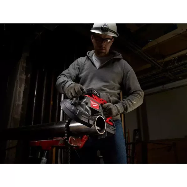 Milwaukee M18 FUEL 18-Volt Lithium-Ion Brushless Cordless Deep Cut Band Saw with  M18 FUEL 4-1/2 in./5 in. Grinder