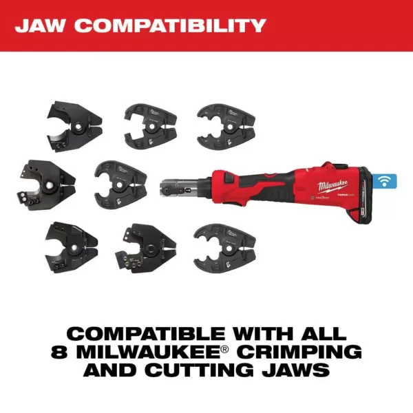 Milwaukee M18 18-Volt Lithium-Ion Cordless FORCE LOGIC 6-Ton Utility Crimping Kit with BG-D3 Jaw